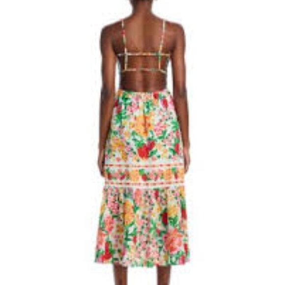 FARM Rio Dresses & Skirts - NWOT- Farm Rio Floral Sketch cotton midi dress